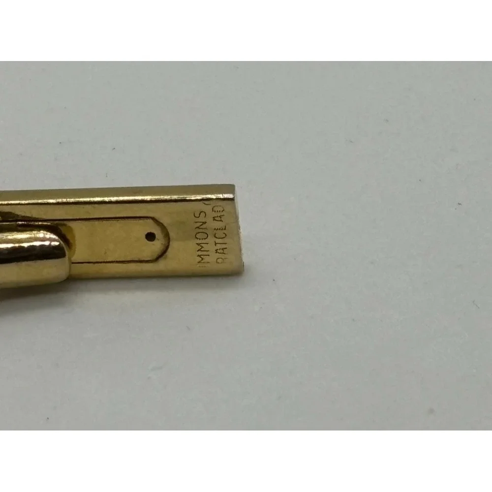Vintage Tie Bar in‎ Gold Tone with Starburst Detail Simmons Karatklad